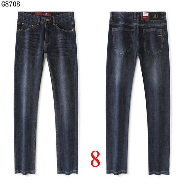 

22s mens stretch jeans distressed large size slim fit fashion man large size pants jeans 30-42 washed motorcycle denim men hip hop, Blue