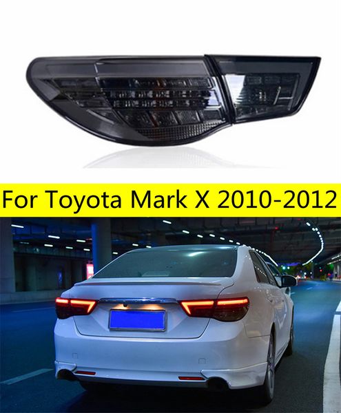 Luce di coda a LED per Toyota Mark X Assemblaggio delle luci della coda 2010-2012 Reiz DRL LAMPAGNO DI RUPPRA INVERSIONE E FINE FINE FRENO