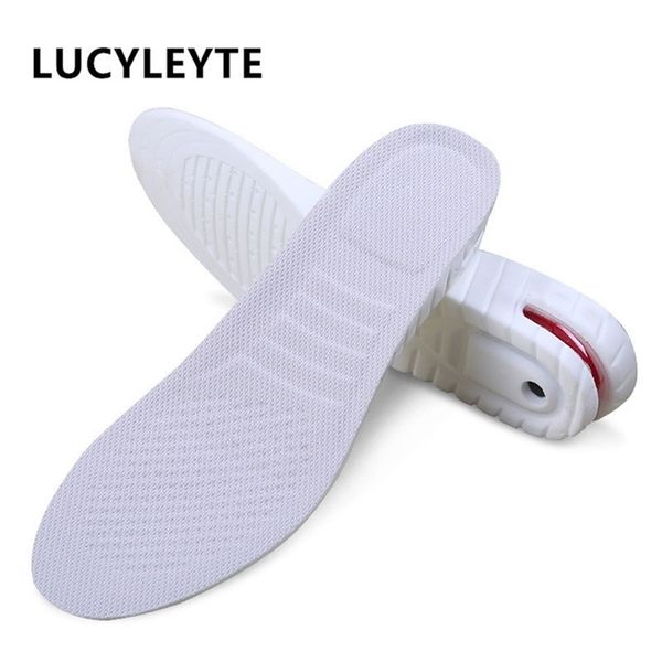 

pu twolayer heightening white insole increased insole mens womens invisible movement increased cushion 3cm45cm 210402, White;pink