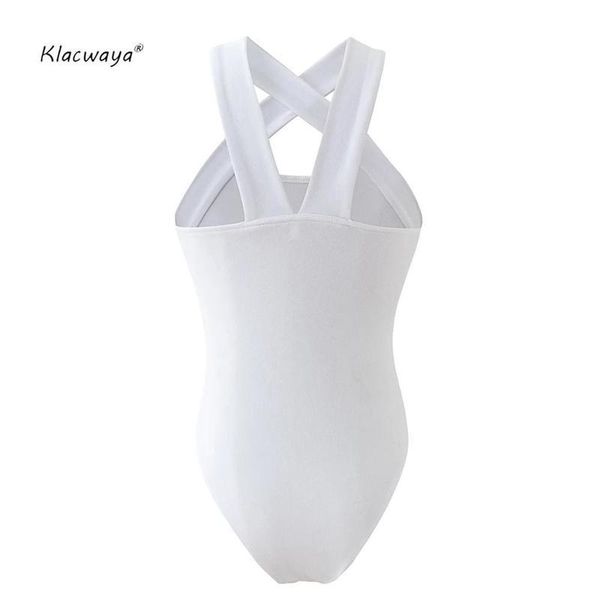 

women solid bodysuits summer fashion ladies skinny club 210521, Black;white