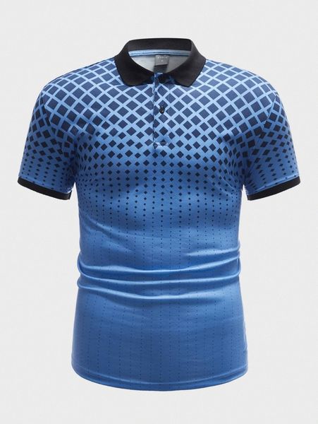 

men argyle print polo shirt w9gb#, White;black