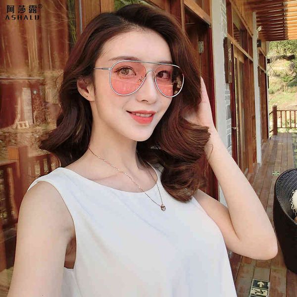 

sunglasses asalu nylon lens fashion pilot glasses women l8f8, White;black