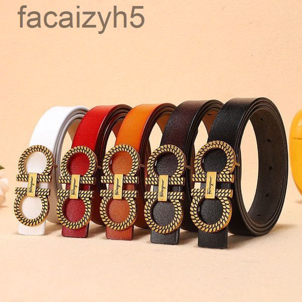 

belts designer belt[]women's fashion versatile women's alloy button cow leather pants l6o9, Black;brown