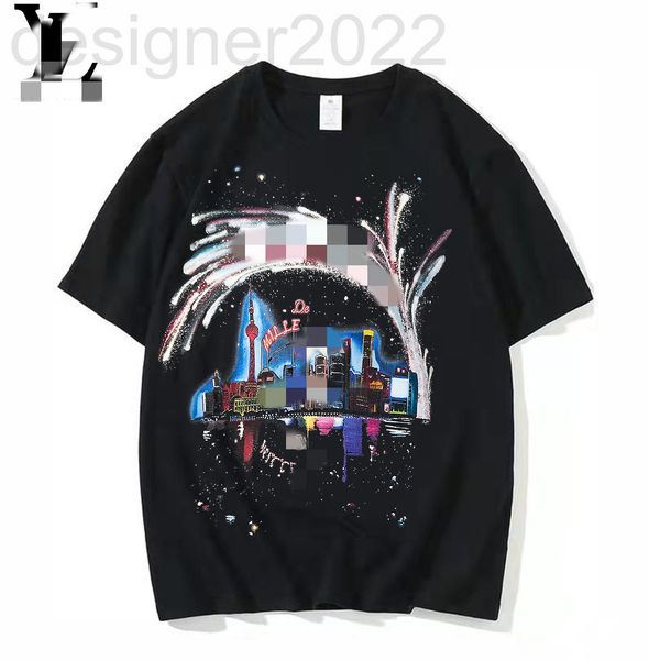 

men's t-shirts designer  home summer alphabet print loose os round neck pullover short sleeve t-shirt men's and women's ins, White;black