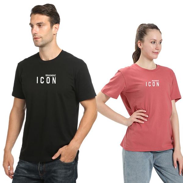 

summer mens icon t shirts designer round clothes neck d2 short sleeve womens letter printing couple bottoming shirt casual te232o, White;black