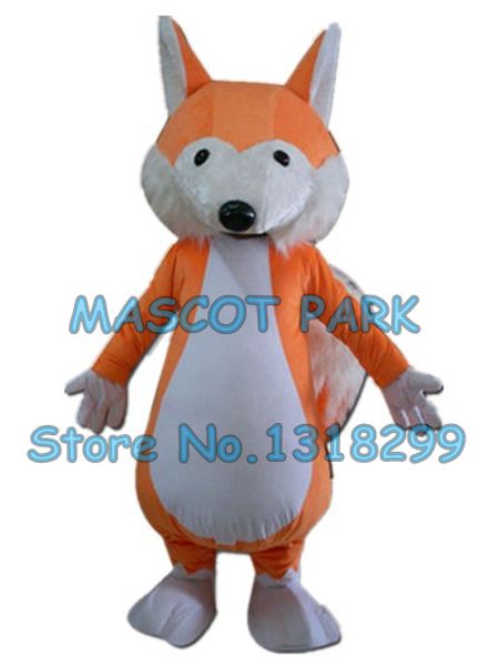 

mascot doll costume big tail fox mascot costume custom cartoon character cosply size carnival costume 3097, Red;yellow