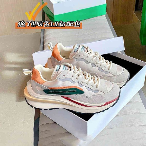 

dress shoes korean minority designers deconstruct waffle shoes, thick soled dad women's ins autumn sneakers eg9j, Black