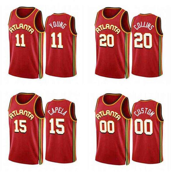 

basketball jersey trae 11 young 20 collins 2022-23 city red jerseys, Black