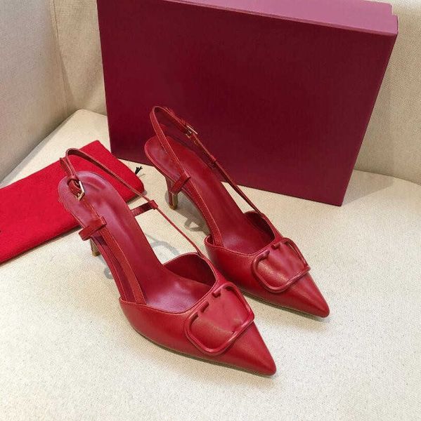 

slippers chic shoes slingbacks v slipper women's pumps high heels clunwear pointed ladys, Black