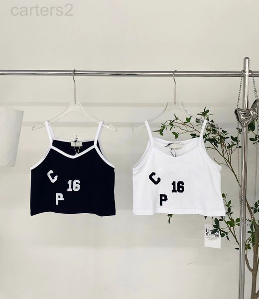 

women's tanks & camis designer ce suspender bottoming shirt 22 summer new letter pasted cloth embroidered vest short fashion aging lisa, White