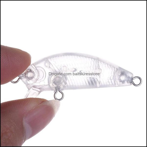 

baits lures fishing sports outdoors 100pcs blank hard unpainted crankbait wobblers freshwater fish lure 5cm 3.6g drop delivery 2021 09vev