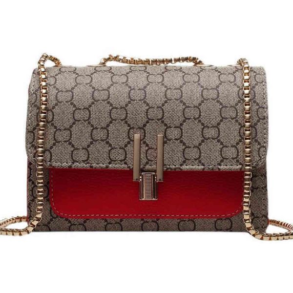 

50% off online clearance net red women's 2022 spring new fashion foreign style small square bag printed versatile one shoulder messenge