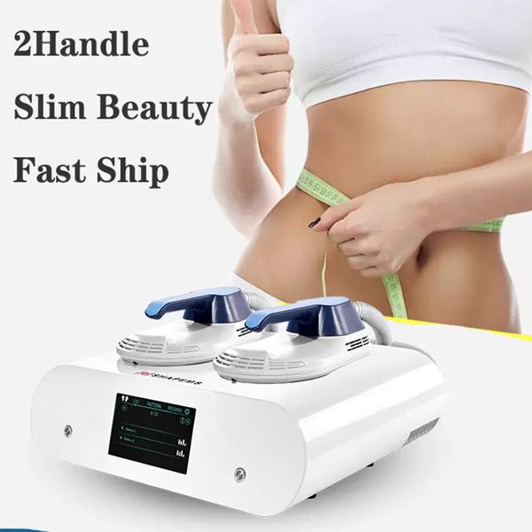 

portable ems body sculptign 2 handle ems emslim body contouring fat burn ems muscle machine