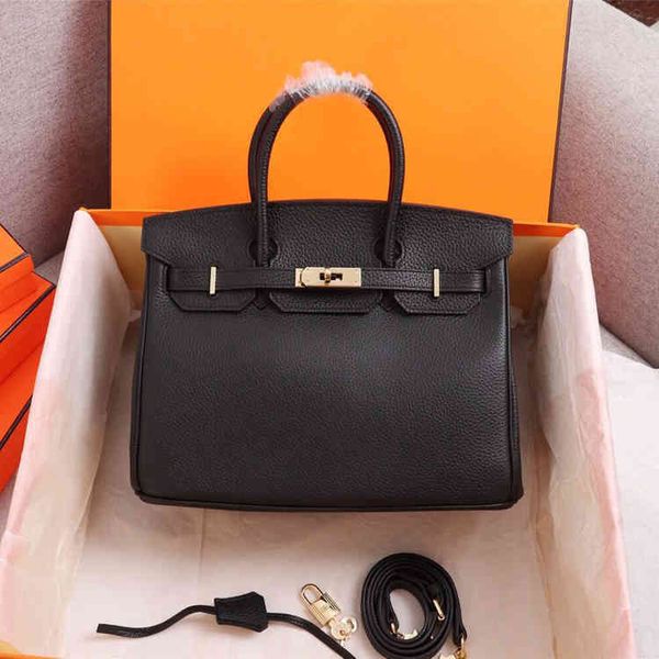 

herme bags birkins togo leather handbags h platinum female 2022 women's litchi pattern portable bridal temperament bag