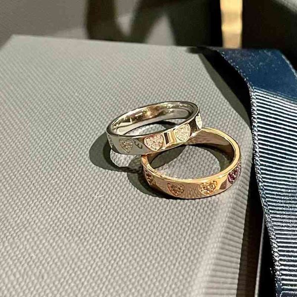 

luxurys designers band rings fashion diamond inlay workmanship classic style novel couple leisure men and women suitable forzne3, Silver