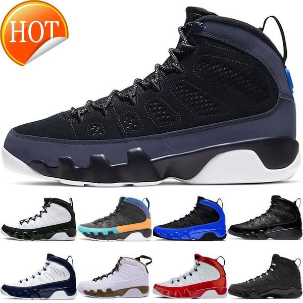 

9 9s men basketball shoes new racer blue bred gym red black blue dream it do it mens trainers sneakers