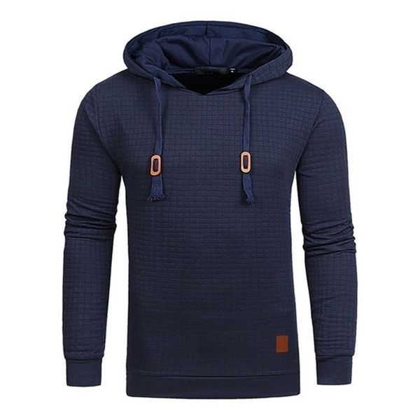 

autumn men s hoodies slim hooded sweatshirts mens coats male casual sportswear streetwear brand clothing lj200826, Black