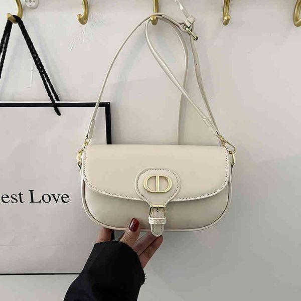 

2022 new designer handbags quality new fashion solid color flip single shoulder high texture versatile messenger popular women's