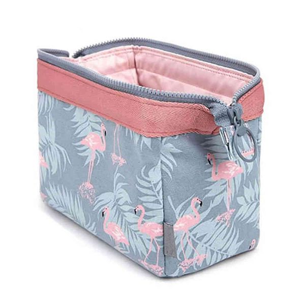 HBP Cosmetic Bags Case New Fashion Cosmetic Bag Женщины Водонепроницаемые фламинго -макияжные сумки для туалетных туалетных комплектов