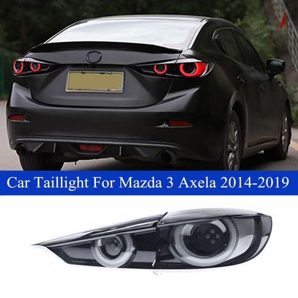 Luz traseira de freio traseiro do carro para o carro Reverso para Mazda 3 Axela LED Tasillight Light Assembly 2014-2019 Lâmpadas de sinal dinâmicas de turno