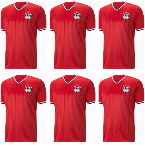 

2022 egypt home soccer jerseys 22/23 national team shirt a. hegazi kahraba ramadan m.elneny football uniforms, Black;yellow