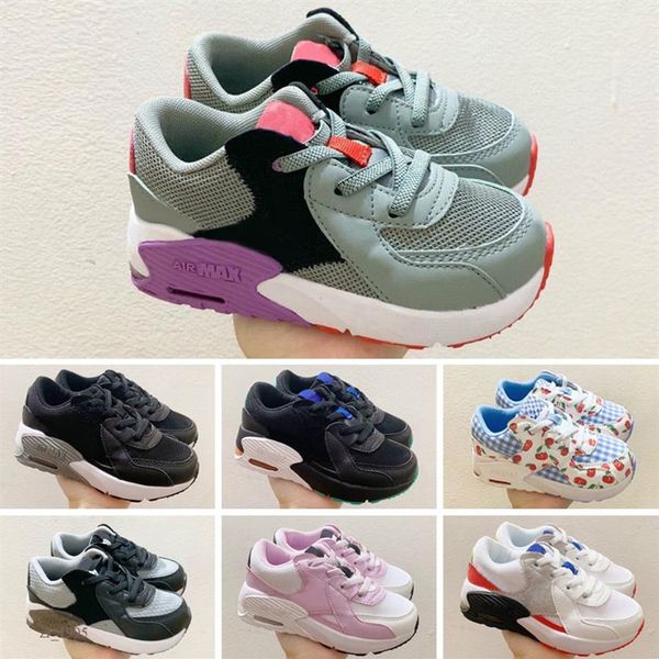

new kids 2020 shoes children running shoes baby mesh breathable265r, Black