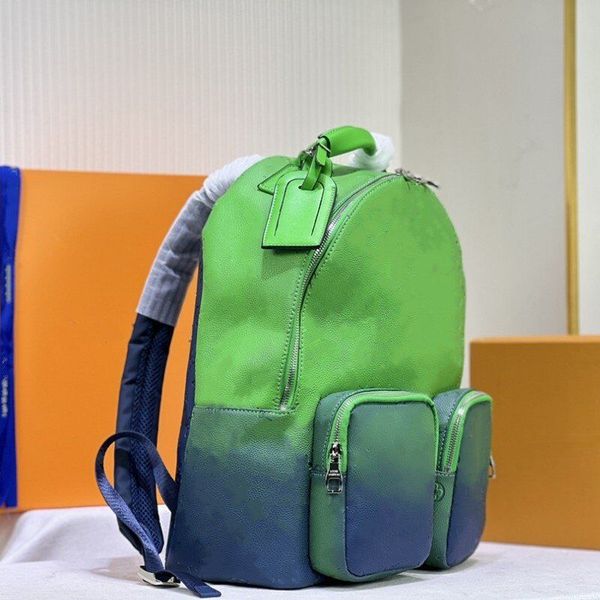 

hh multipocket backpack luxurys designer genuine leather embossing monograms men backpacks women shoulder bag travel back pack student schoo