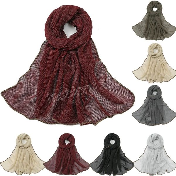 

fashion women shiny glitter muslim hijabs turban summer long maxi scarf shawls headwear wrap scarves islamic mujer accessories, Blue;gray