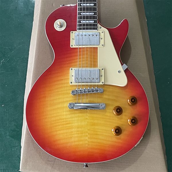 

in stock fire eagle lp electric guitar square fingerboard cloud red circle yellow color shell edge guitars guitarra