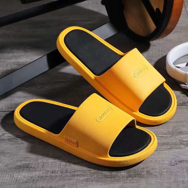 

2022 home hospitality mute household men and women slippers soft bottom l l beauty salon bathroom non-slip ab13, Black