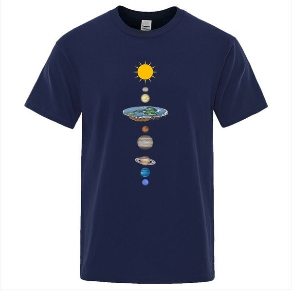 Cosmic Solar System Planets Stampa Uomo Tshirt Oversize Abbigliamento sciolto T-shirt manica normale Moda maschile T-shirt casual 220526