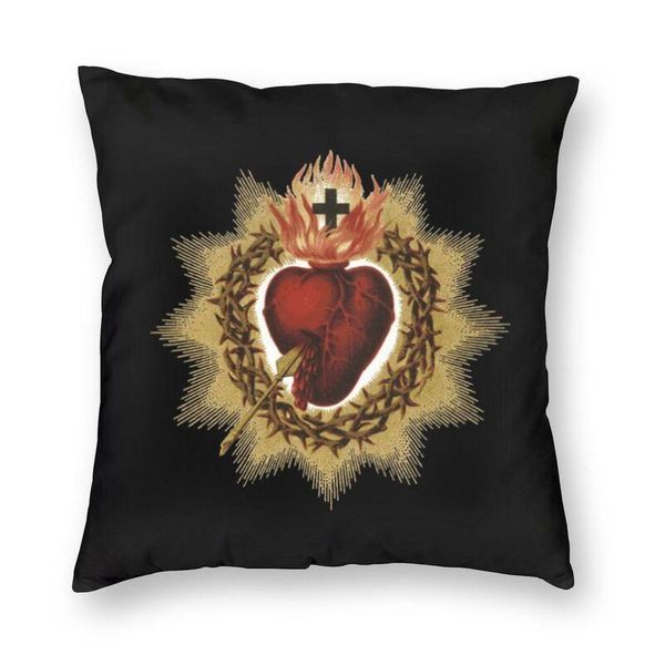 Подушка/декоративная подушка мягкое священное сердце Иисуса Католическое бросок декора