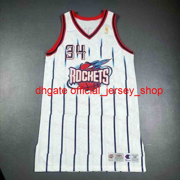 Ojuwon Campeão 96 97 Pro Cut Match Basketball Jerseys High Fat Man Big