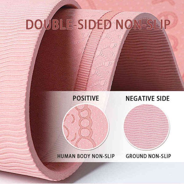 

4/8mm thick anti-noise jump rope mat for yoga pilates quiet exercise sound insulation and shock absorption gym mat t220802