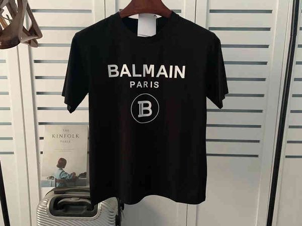 

women's t-shirt balman spring and summer b home cotton letter loose pullover t-shirt ins net red couple tee gcmd, White