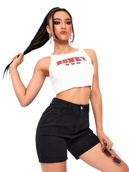 

straight leg solid denim shorts q3mk#, White;black