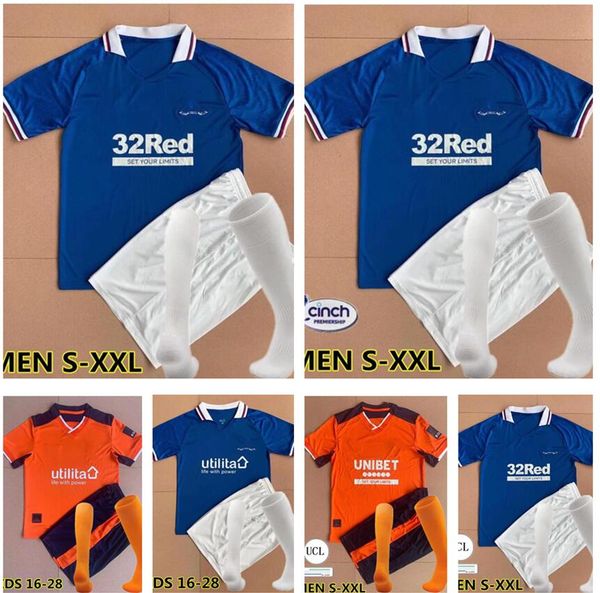 

2022 2023 special rangers soccer jerseys glasgow third 150th anniversary ramsey morelos defoe hagi barker kent tavernier 21 22 football shir, Black;yellow