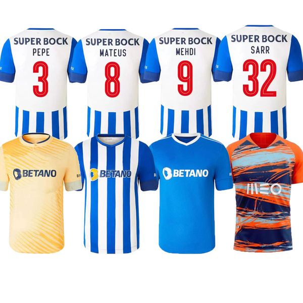

22 23 fc porto soccer jerseys 2022 2023 home away 3rd pepe luis diaz matheus mehdi maillots de foot shirt marega otavio sergio men kids kit, Black;yellow