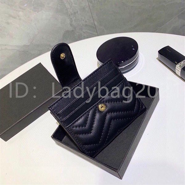 

2021 luxury designers lady fashion hasp plain wallet handbags card holders letter open thread wave pattern coin purses mini bags w2279, Red;black