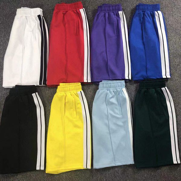 

mens womens shorts designers palms short pants letter printing strip webbing casual five-point clothes summer beach palms clothing mens shor, White;black