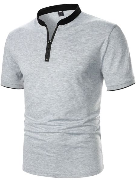 

men contrast trim polo shirt k2ir#, White;black