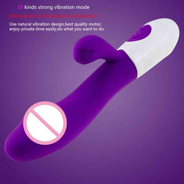 Sex toy s masager Massaggiatore Vibratore Giocattoli per adulti Pene Cock G Spot Rabbit per donne Dildo s Vagina Clitori Dual Vibration AV Stick Safe AHAY