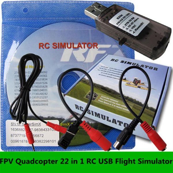 

fpv quadcopter 22 in 1 rc usb flight simulator cable for realflight g7 g6 g5 5 g5 5 0 upgraded rc simulate helicopter298s
