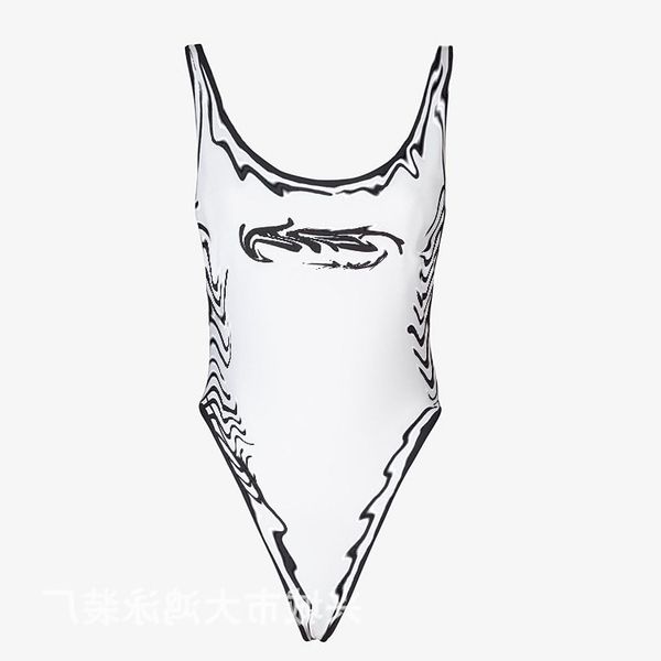 

women's swimwear swimsuit swimsuit letter bikini, White;black