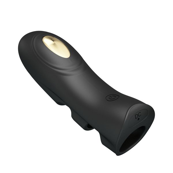 Novo vibrador de dedos de 7 velocidades 1 Speed ​​1 Shock Shock Silicone Slova vibratória G Spot Clitoris Estimulação de brinquedos sexy para mulheres.