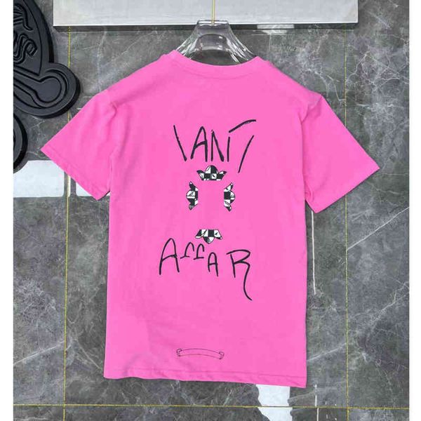 

luxury men's ch t shirts brand man t-shirt summer women cross sanskrit tees letter designer tshirts classic boy loose round neck shirt, White;black