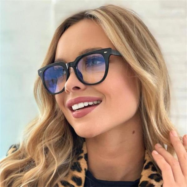 

fashion sunglasses frames literary retro ladies plain glasses square eyeglasses frame spring hinge women's non prescription points, Black