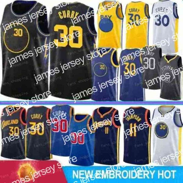 

new vintage stephen 30 curry city basketball jersey james 33 wiseman state klay 11 thompson sleeveless blue white black retro shirt jerseys, Black;red