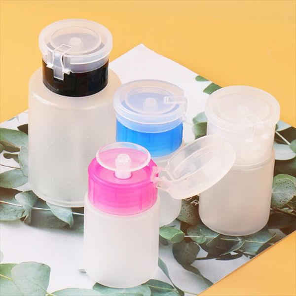 Vorratsflaschen, Gläser, 60/150 ml, leer, Pumpspender, Flüssigkeit, UV-Gel-Nagellack, Nagelkunst, saubere Aceton-Flasche, Reinigungsmittel-Entferner