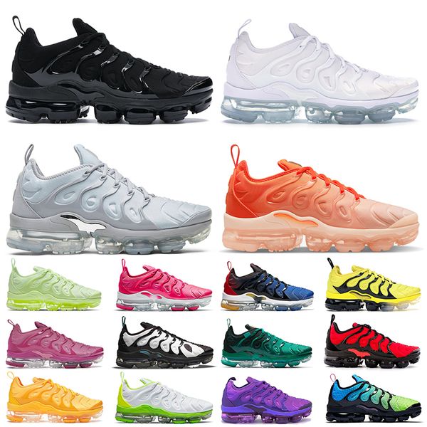 

plus tn women men running shoes triple white black blue orange bleached aqua green bred bubblegum coquettish purple berry trainers sports